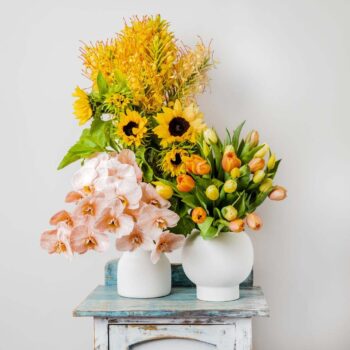 bright flower bouquet florist choice