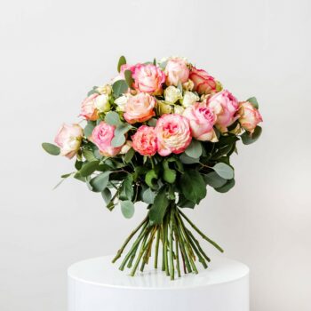 pink rose bouquet - Blush