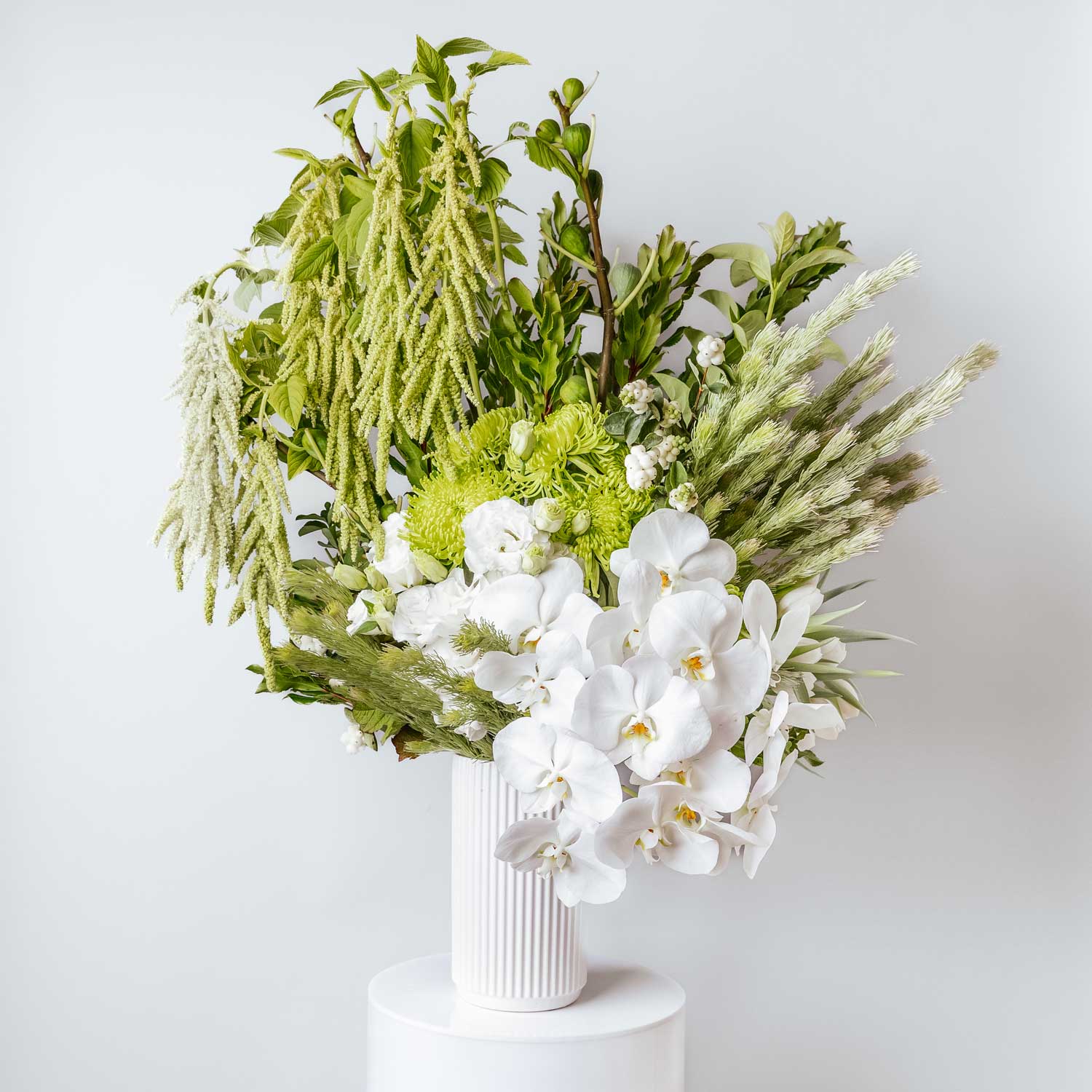 Grace - White Flowers Vase Arrangement