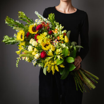 front facing bright flower bouquet - Vanessa