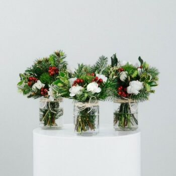 Fresh flower jar trio - Greta